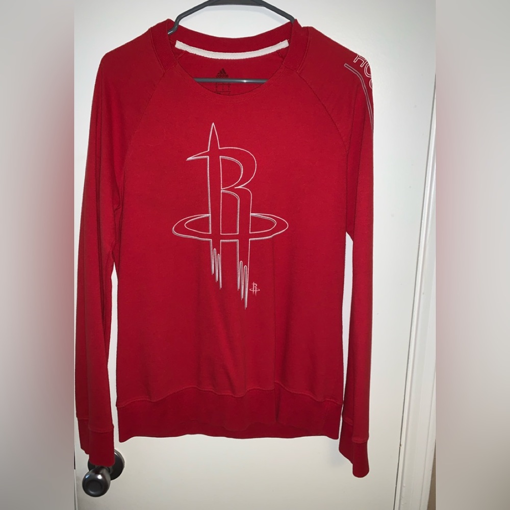 Houston Rockets Red Adidas Women’s Sweater